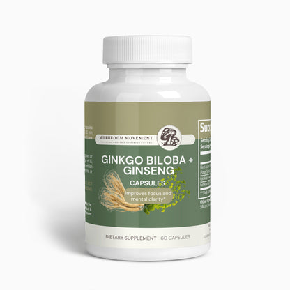 Ginkgo Biloba + Ginseng capsules